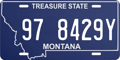 MT license plate 978429Y