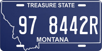MT license plate 978442R