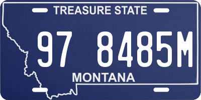 MT license plate 978485M