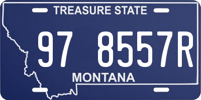 MT license plate 978557R