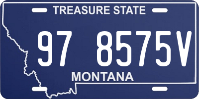 MT license plate 978575V