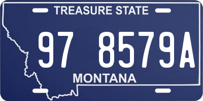 MT license plate 978579A