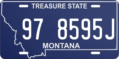 MT license plate 978595J