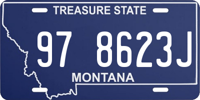 MT license plate 978623J