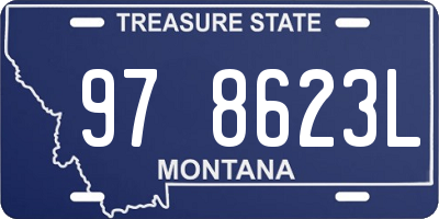 MT license plate 978623L