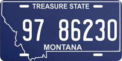 MT license plate 978623O