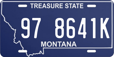 MT license plate 978641K