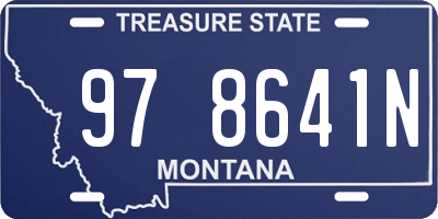 MT license plate 978641N