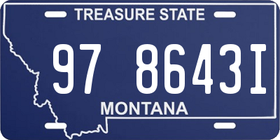 MT license plate 978643I
