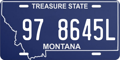 MT license plate 978645L