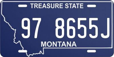 MT license plate 978655J