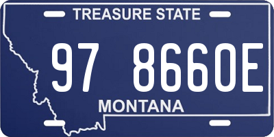 MT license plate 978660E