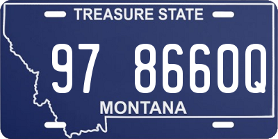 MT license plate 978660Q
