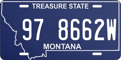 MT license plate 978662W