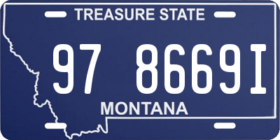 MT license plate 978669I