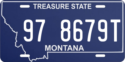 MT license plate 978679T