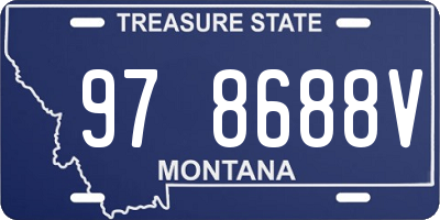 MT license plate 978688V