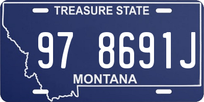 MT license plate 978691J