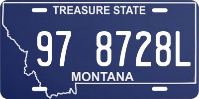 MT license plate 978728L
