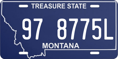MT license plate 978775L