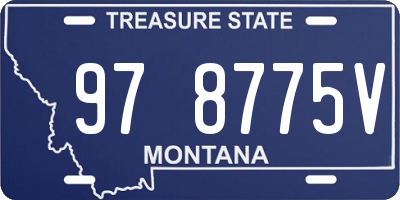 MT license plate 978775V