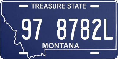MT license plate 978782L