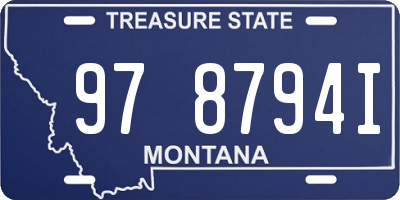 MT license plate 978794I