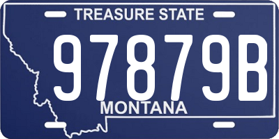 MT license plate 97879B