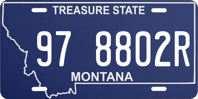 MT license plate 978802R