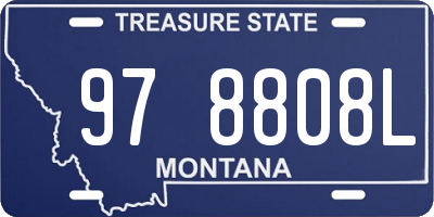 MT license plate 978808L