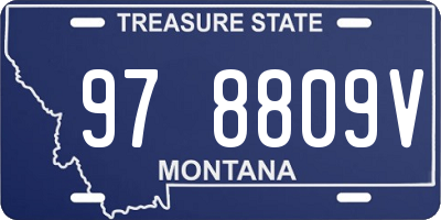 MT license plate 978809V