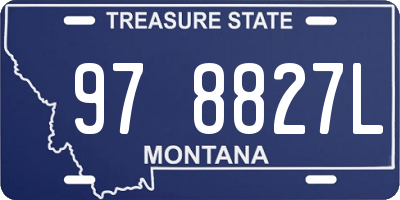 MT license plate 978827L