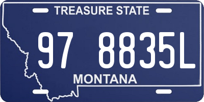 MT license plate 978835L
