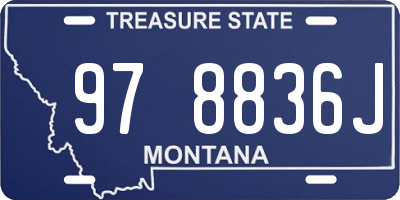 MT license plate 978836J