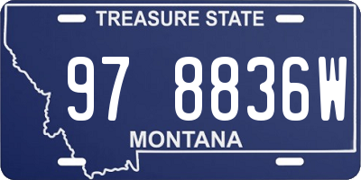 MT license plate 978836W