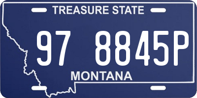 MT license plate 978845P