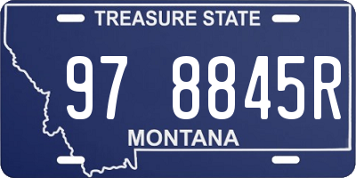 MT license plate 978845R
