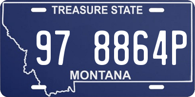 MT license plate 978864P
