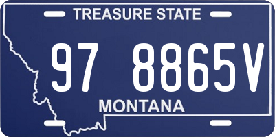 MT license plate 978865V