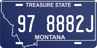 MT license plate 978882J