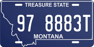MT license plate 978883T