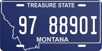 MT license plate 978890I
