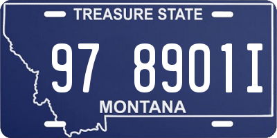 MT license plate 978901I