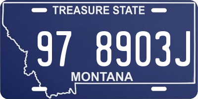 MT license plate 978903J