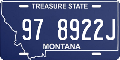 MT license plate 978922J