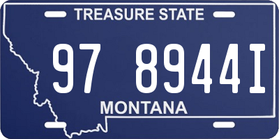 MT license plate 978944I