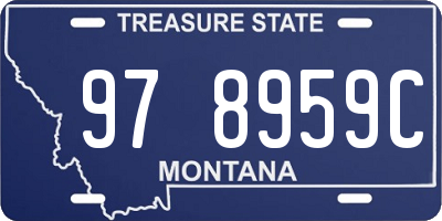 MT license plate 978959C