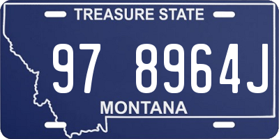 MT license plate 978964J