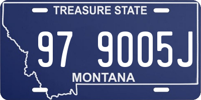 MT license plate 979005J