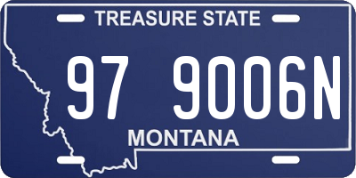 MT license plate 979006N